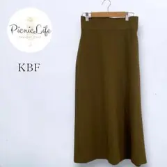 美品❤【KBF ケービーエフ】ロングスカート Iライン 上品 フレア ゴム