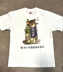 ユニクロ京都限定　佐々木酒造コラボＴシャツ　猫柄　UT Mサイズ