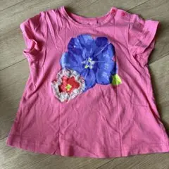 hakka baby 花柄 Tシャツ 95cm ピンク