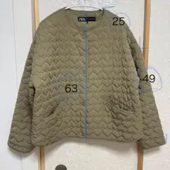 2025年最新】zara ハートキルティング ジャケット lの人気