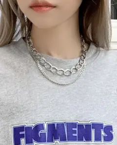 WEGOダブルチェーンネックレス