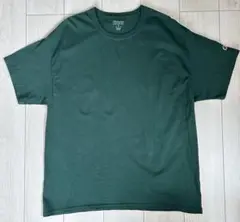 チャンピオン メンズTシャツ 半袖カットソー ダークグリーン ワンポイント XL