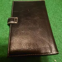 富士銀行 二つ折り財布 黒 レザー