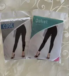 Quliet Cool 着圧レギンス＊ブラック2枚組
