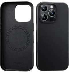 NIMASO iPhone16Pro用ケース　MagSafe対応　レザーケース