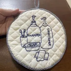 ハンドメイド　バスルーム壁飾り　ドア飾り