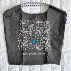 新品未使用 エコバッグ M カーキ ブルーボトル 刺繍 ショッピング