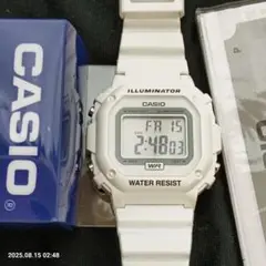 ★買ったばかりのカシオ ホワイト F-108WHC-7BJF国内正規品 チプカシ