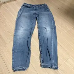 ダメージデニムパンツ ライトブルー男の子150