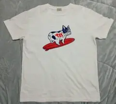 【美品】 TES フレンチブルドッグ ブヒロゴ Tシャツ
