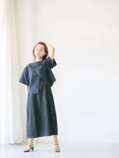 【新品未使用】COHINA コヒナ クロススリットコクーンスカートセット S