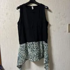 異素材使いタンクトップ(新品未使用)