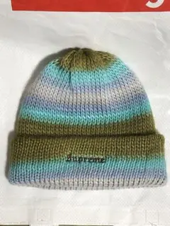 supreme ombre stripe beanie olive ビーニー