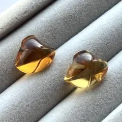 シトリン 2石セット 約10.8ct