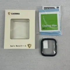 CAERMA Apple Watch フィルム一体型ケース 40mm ブラック