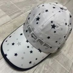 TIBRA 星柄キャップ ホワイト