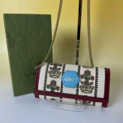 Gucci 希少 極美品 100周年記念 チェーンウォレット グッチ