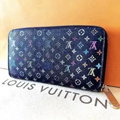 ✨美品✨ ルイヴィトン マルチカラー ブラック ジッピーウォレット 長財布