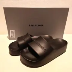 BALENCIAGA バレンシアガ チャンキースライド サンダル ブラック 38