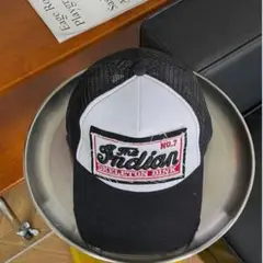 ロゴ メッシュ キャップ 韓国 ストリート ダメージ 黒 白 古着MIX 原宿