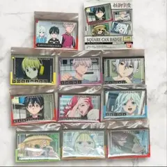 怪物事変　スクエアCANバッジ　全10種類　コンプリート①