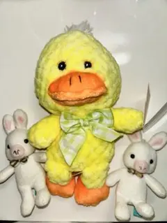 アヒルとウサギのぬいぐるみセット