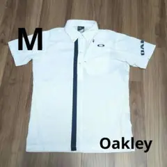 Oakley ホワイト メンズゴルフポロシャツ