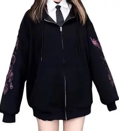 パーカー (裏起毛) 地雷系パーカー フーディー 韓国 制服