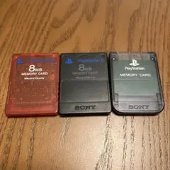 メモリーカード　3枚セット　プレステ　プレステ2