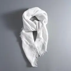 455y*美品 ASAUCE MELER アソースメレ ボーダー 大判 ストール