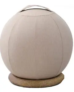 山善] バランスボール 55cm バランスチェアベージュ HBS-55(BE)