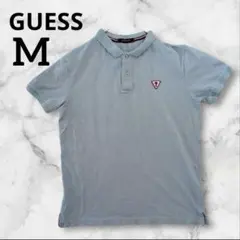 GUESS ゲス　ポロシャツ M ワッペン付き　シンプル