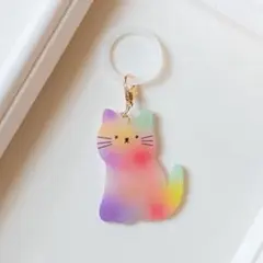 ハンドメイド　めじるしアクセサリー　猫のアンブレラマーカー