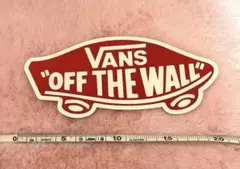 VANS OFF THE WALL ステッカー　赤