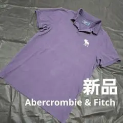 [新品]Abercrombie & Fitch パープル ポロシャツ M