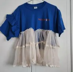 限定セール！リメイク　古着 JERZEES レース Tシャツ　フリル