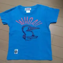 CHUMS　チャムス　ペンギンプリント　Tシャツ ブルー　110
