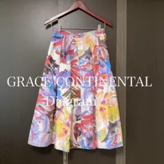 GRACE CONTINENTAL Diagram/38/フラワータックスカート