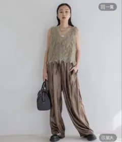 JEANASIS グリッターイージーパンツ