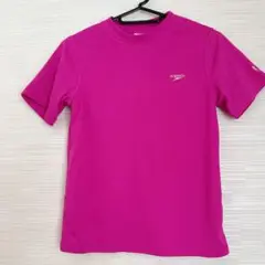 speedo ピンク ビビッドピンク Tシャツ Lサイズ ロゴ入り
