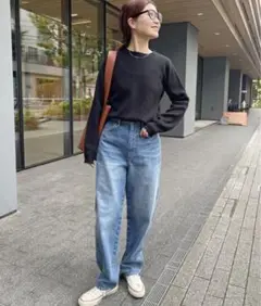 スピックアンドスパン ≪追加≫ 51/2 CURVE LINE_DENIM 28