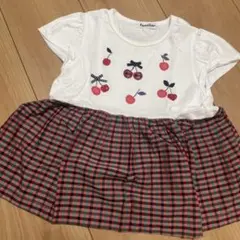 ファミリア　さくらんぼ　チュニック　ファミリアチェック
