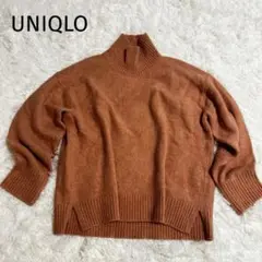＊UNIQLO＊ユニクロ【M】スフレヤーンハイネックセーター　ニット