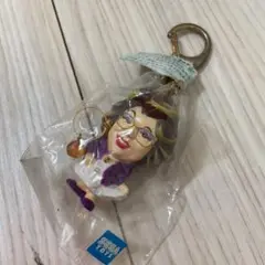 野村沙知代　サッチー　琥珀　幸運　人形　マスコット　キーホルダー　紫　新品！
