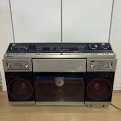 【ジャンク】SHARP VZ-V2 ラジオカセットレコーダー ヴィンテージ SHARP・シャープ・デュアルプレイディスクステレオシステム