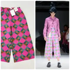 Tao COMME des GARÇONSレース柄プリントワイドクロップドパンツ Tao COMME des GARÇONSレース柄プリントワイドクロップドパンツ