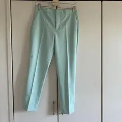 ZARA 36 ミントグリーン スラックス ポリエステル混紡