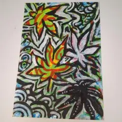 手描きアクリル画　ポストカードサイズ