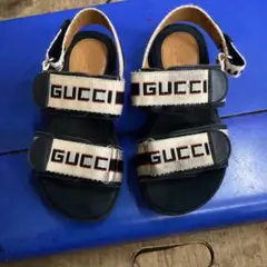 GUCCI グッチ キッズサンダル ネイビー 27 17.3cm