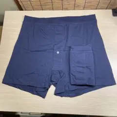 cecile ニットトランクス ネイビー 4L 2枚組